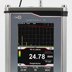 A-Scan / B-Scan Thickness Gauge SONOWALL 70 Sonetec